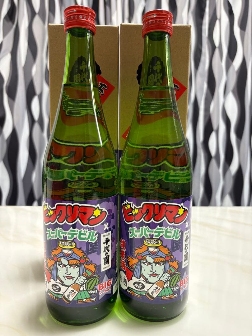 ②スーパーデビル　ビックリマン地域限定版500枚BIGシール熊本　2本セット