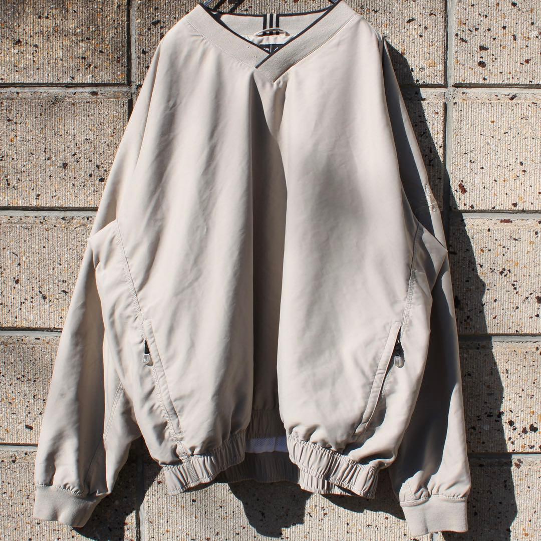 00's adidas GOLF 両袖刺繍 ビッグサイズ 古着 プルジャケット