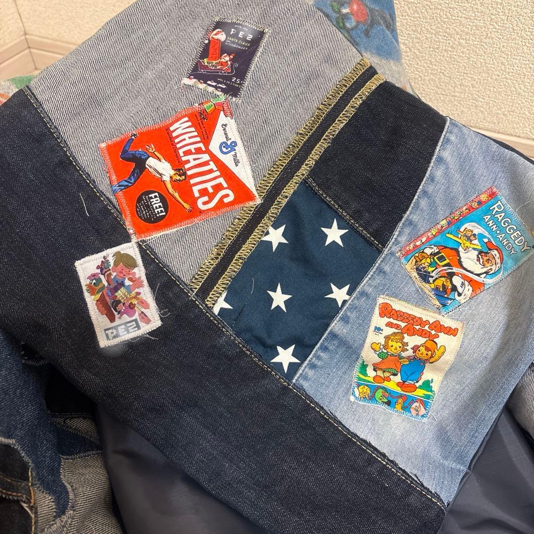 クリスマスセール　デニムリメイク ドライブベッド　ペットベッド ペットクッション