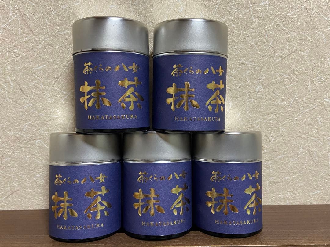 茶くらの八女 抹茶 5個セット 20g缶入り