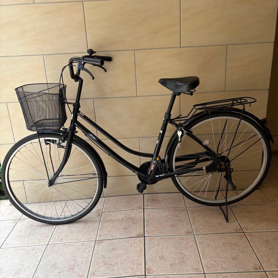 ママチャリ 黒 ブラック 26インチ 自転車 パンク歴 事故歴無し