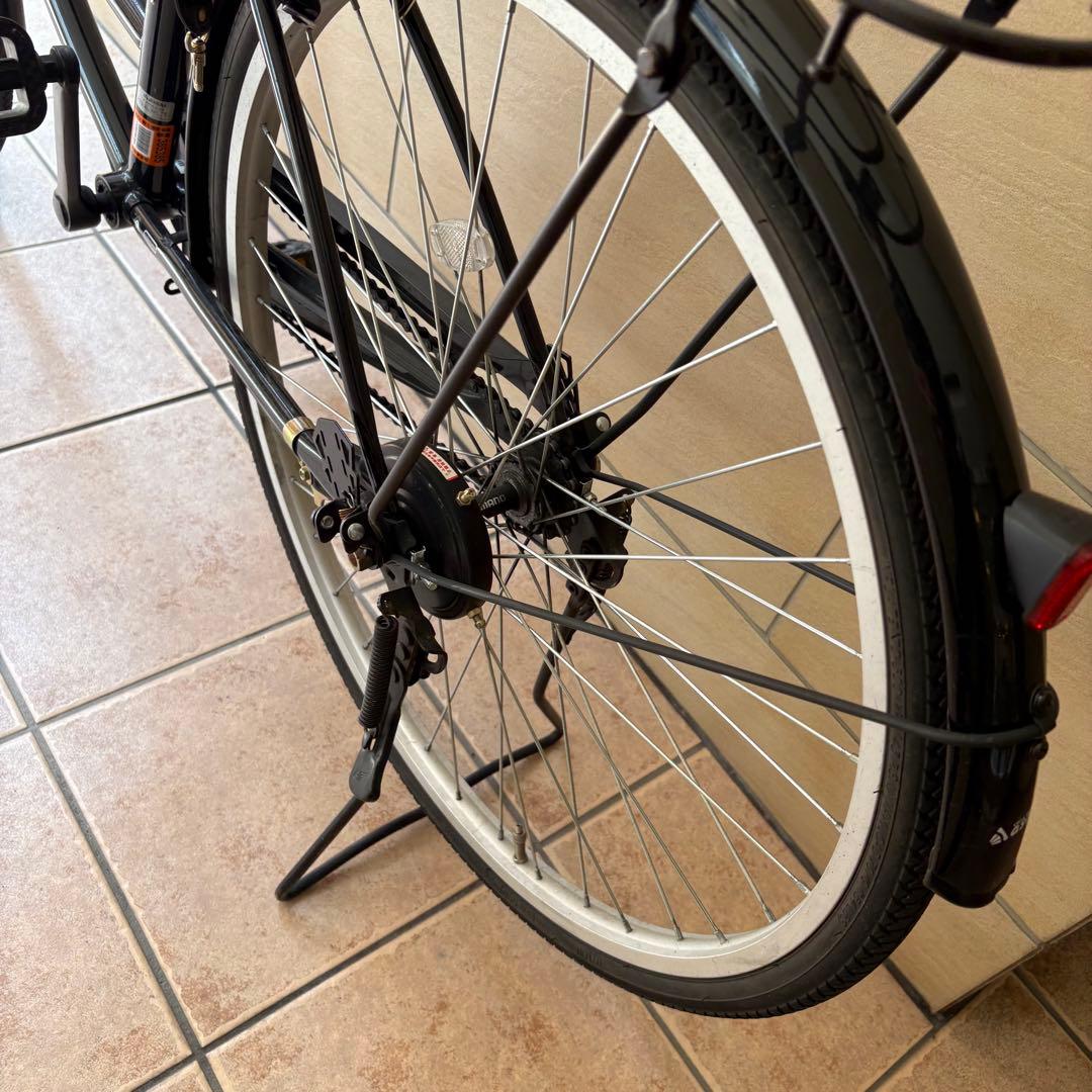 ママチャリ 黒 ブラック 26インチ 自転車 パンク歴 事故歴無し