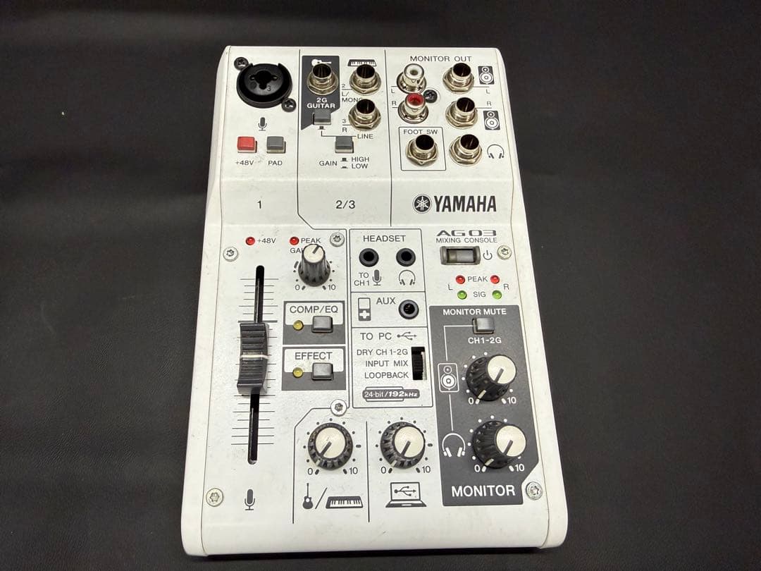YAMAHA AG03 オーディオインターフェイス 通電確認のみ