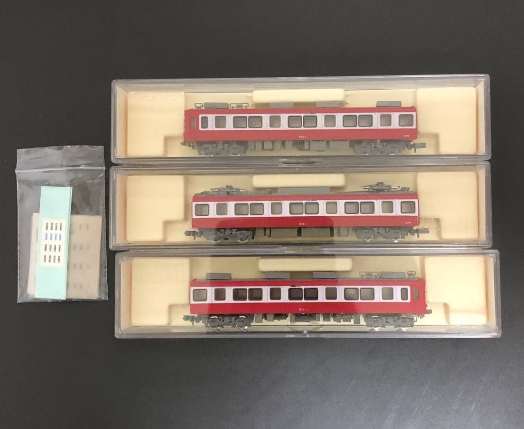 管理番号1617 京急800形旧塗装 NゲージKATO塗装済キット組立品T車3両