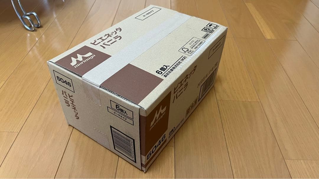 【3月終売 未開封品】森永乳業ビエネッタバニラケーキタイプ6個入り　未開封箱売り