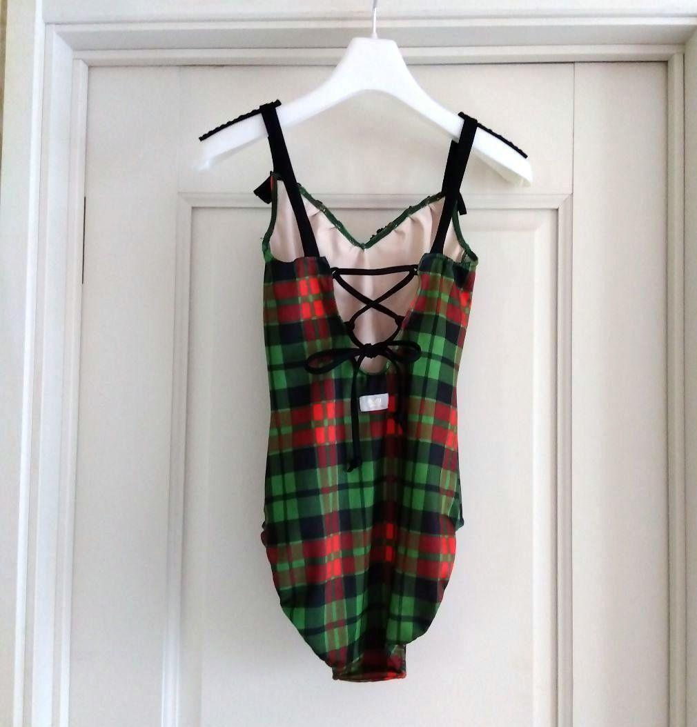 stina スティナ　P チェック柄レオタード