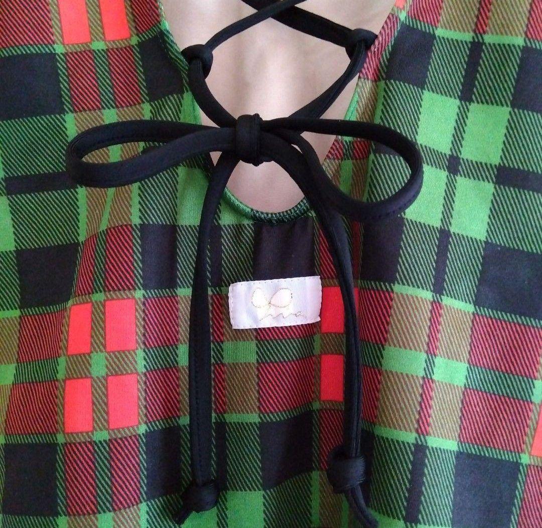 stina スティナ　P チェック柄レオタード