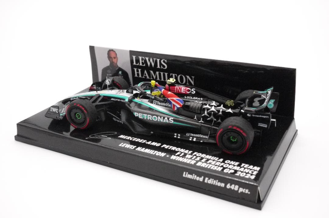 1/43 メルセデス AMG W15 イギリスGP 優勝 ハミルトン フラッグ