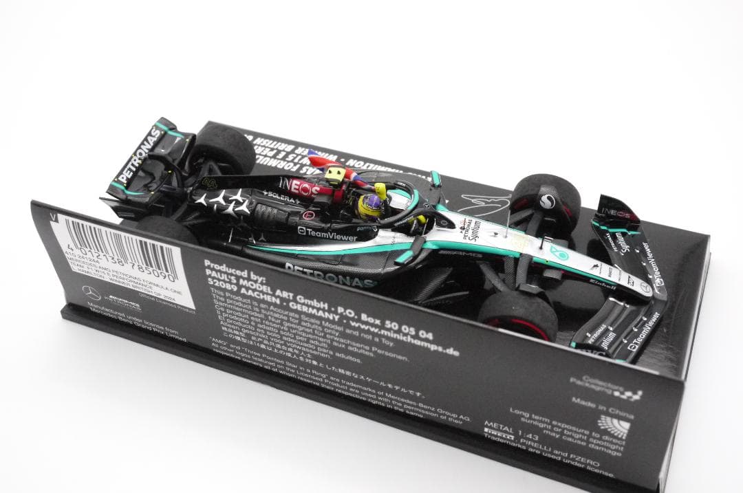 1/43 メルセデス AMG W15 イギリスGP 優勝 ハミルトン フラッグ