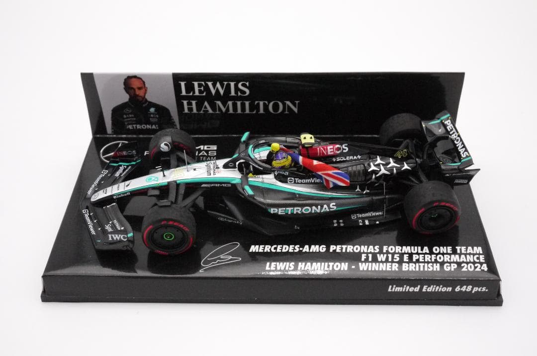 1/43 メルセデス AMG W15 イギリスGP 優勝 ハミルトン フラッグ