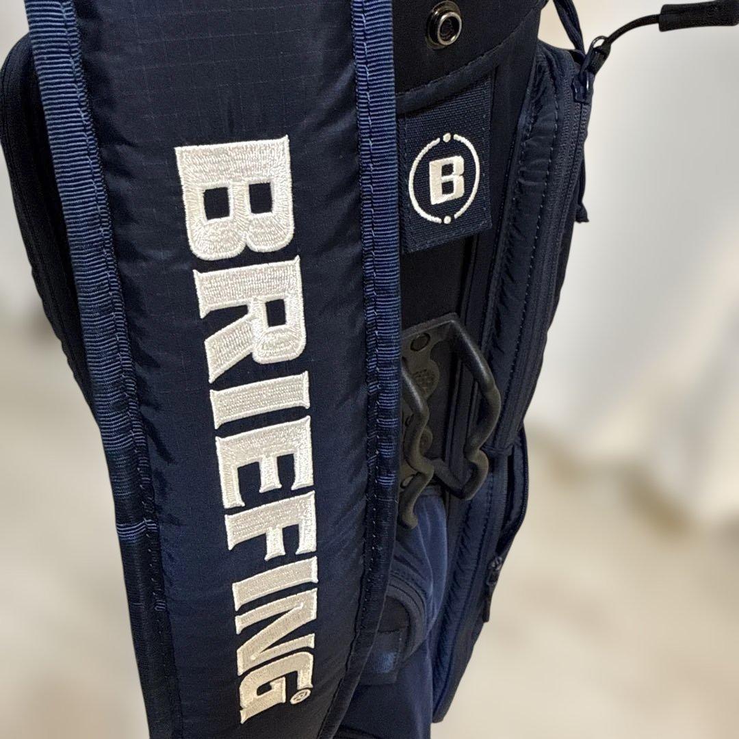 CR-6 BRIEFING ネイビー キャディバッグ 未使用フード付