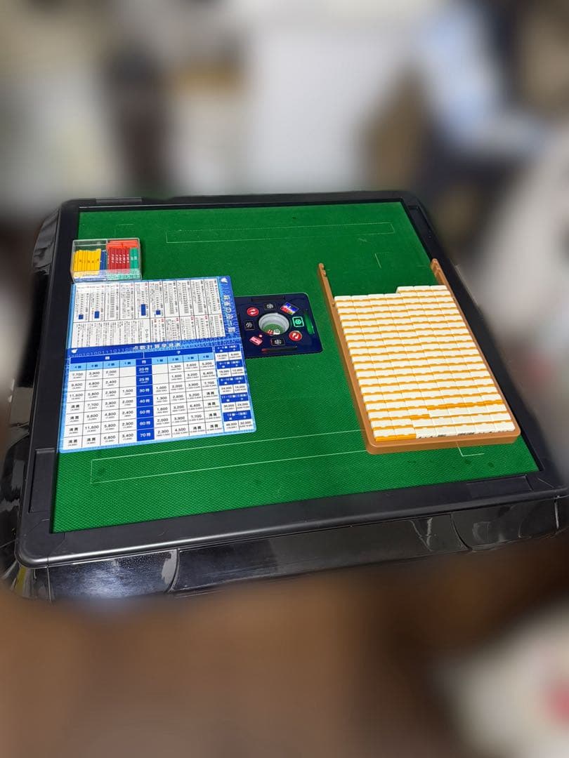 【引き取り可】ONE STEP 全自動麻雀卓 ブラック ガラス脚 33mm牌