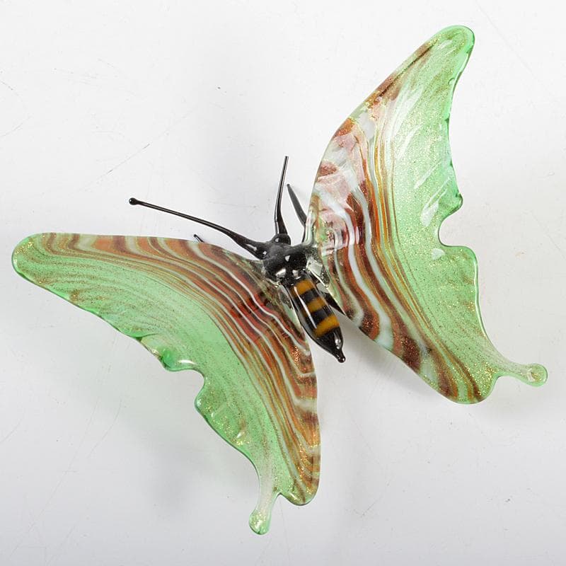 ガラス細工　蝶　蜻蛉　置物　5点まとめて　F　R6001