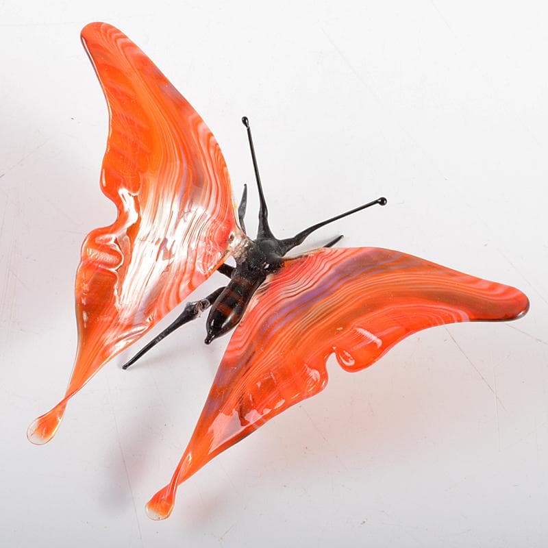 ガラス細工　蝶　蜻蛉　置物　5点まとめて　F　R6001