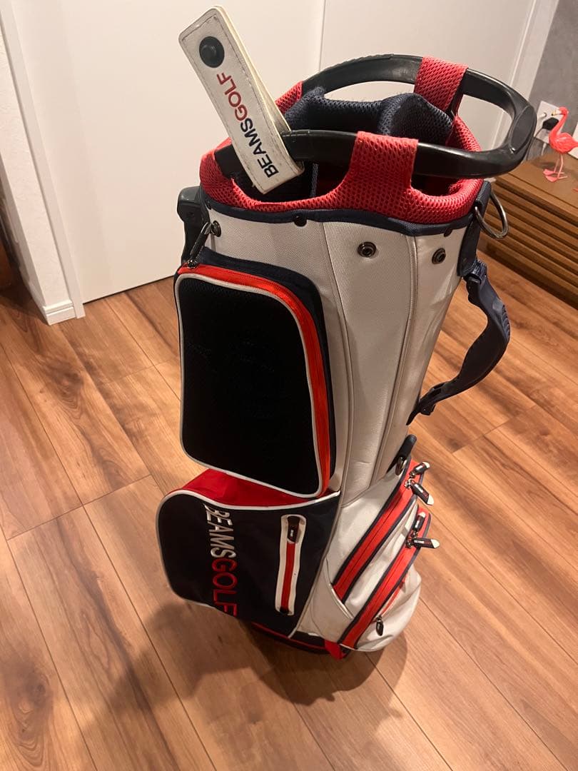 BEAMS GOLF スタンド キャディバッグ トリコロールカラー 生産終了
