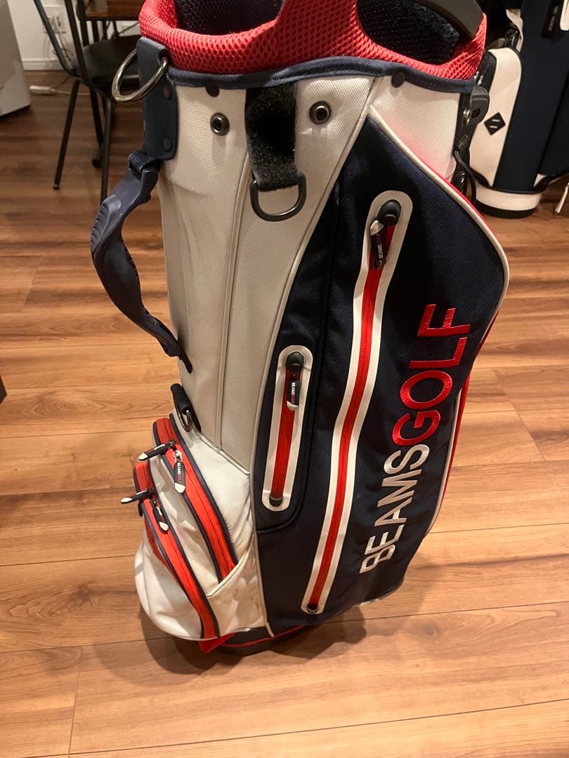 BEAMS GOLF スタンド キャディバッグ トリコロールカラー 生産終了