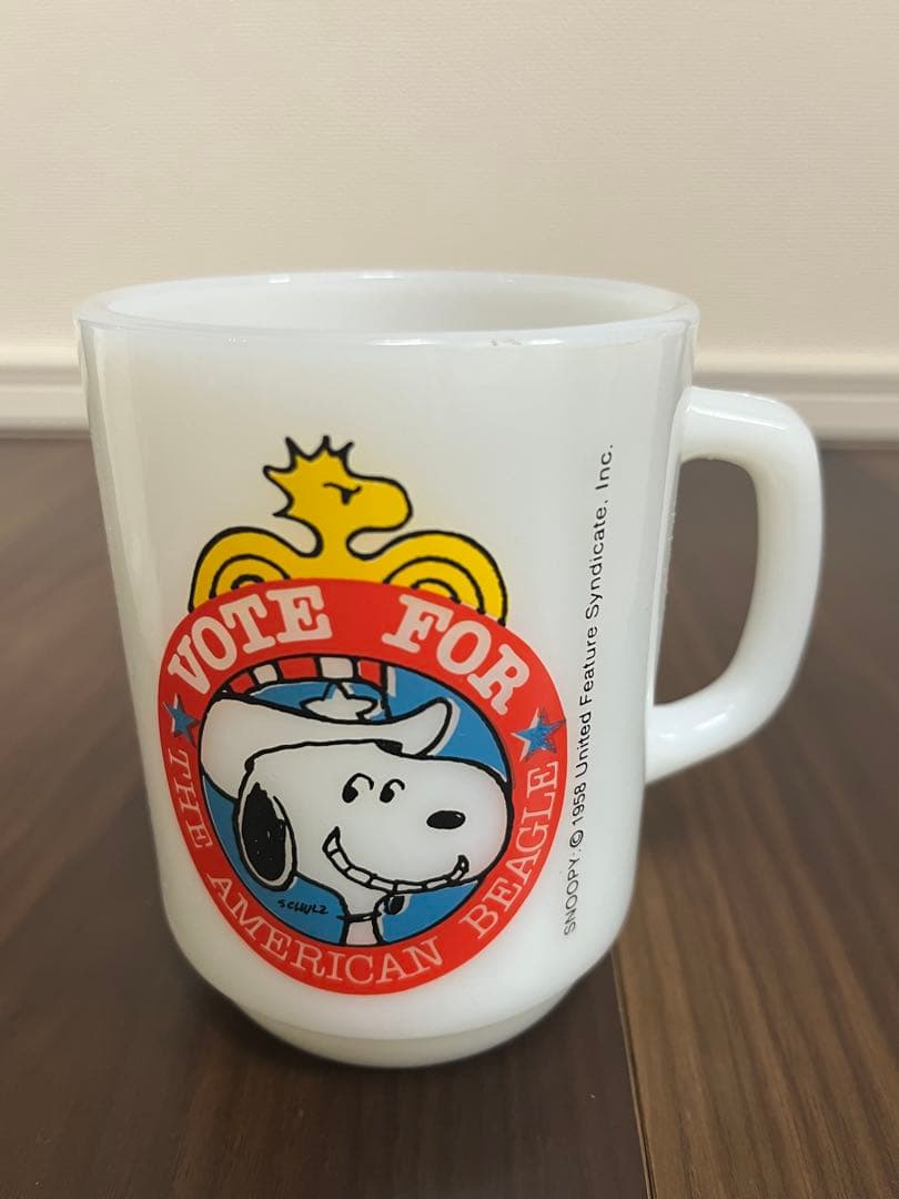 【希少】1980年　ファイヤーキング　スヌーピー　マグカップ4個セット