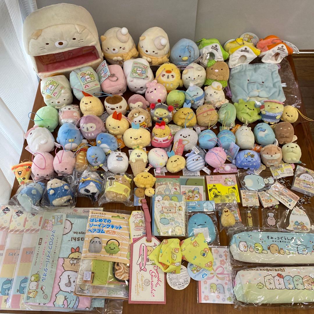 【新品タグ付】　すみっコぐらし　てのりぬいぐるみ　まとめ売り　100点以上