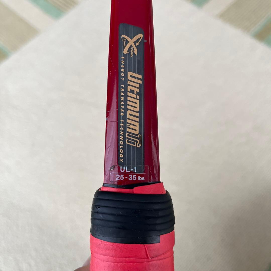 YONEX Ti7500レッド ラケット(軟式用)