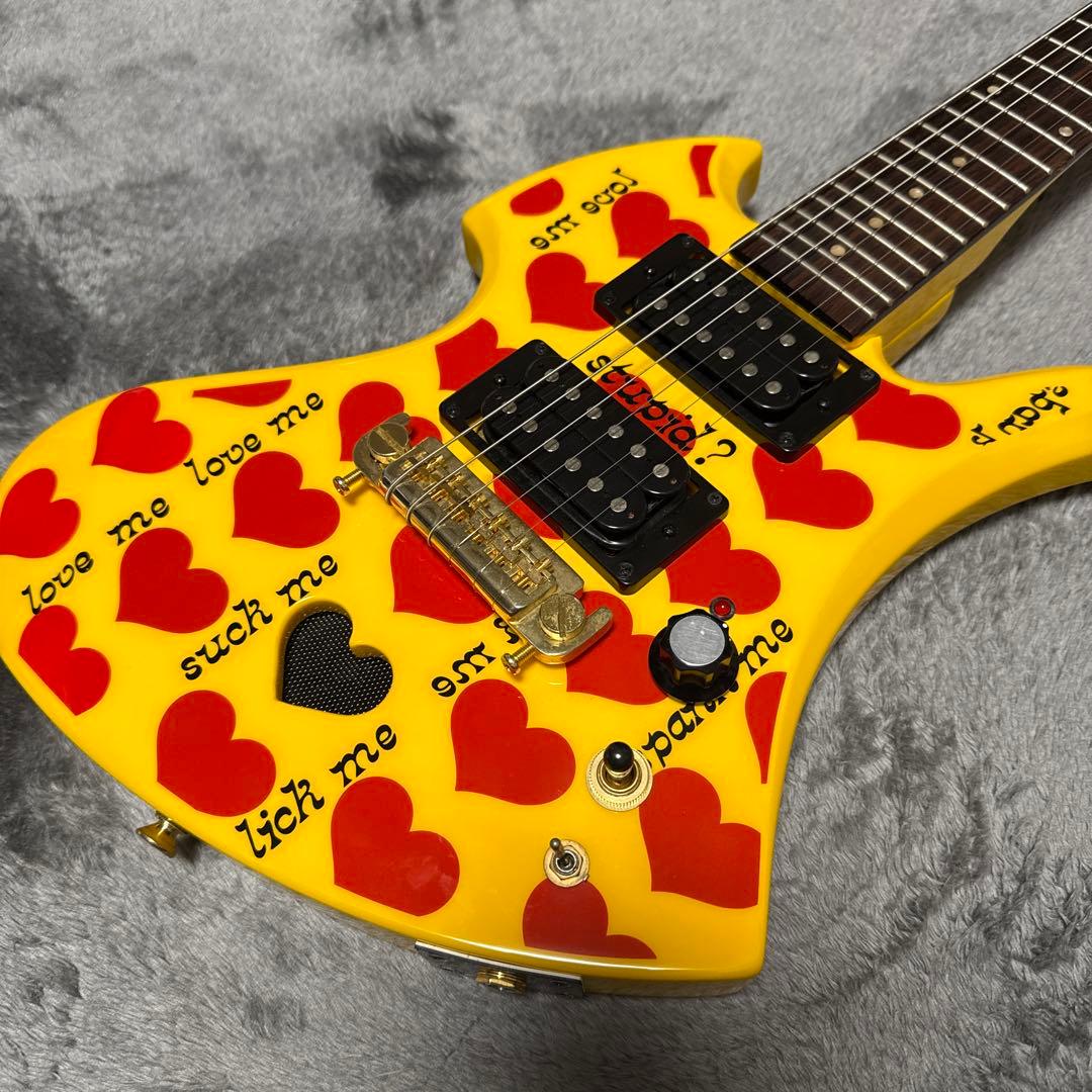 美品 イエローハートJr. プラチナ保証付 音出しOK hide XJAPAN