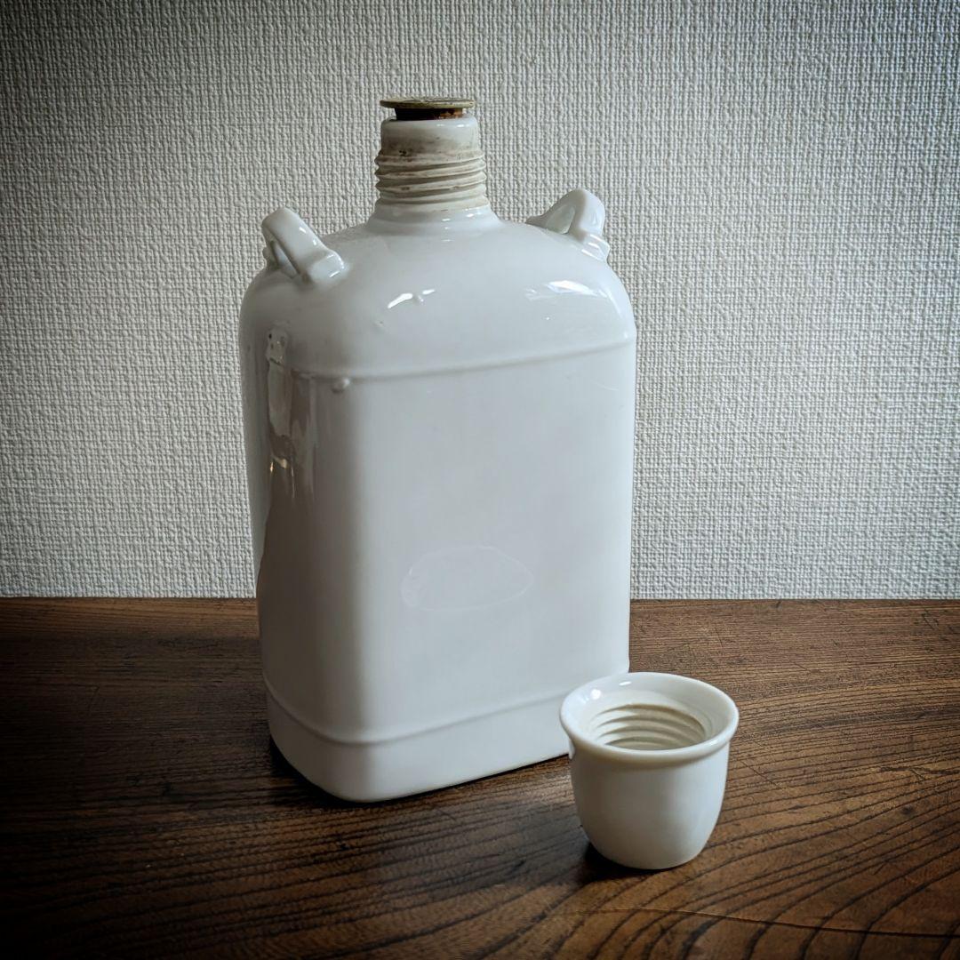 ​【希少】戦前 陶製水筒 国民水筒 当時物 アンティーク 戦時資料　カルピス