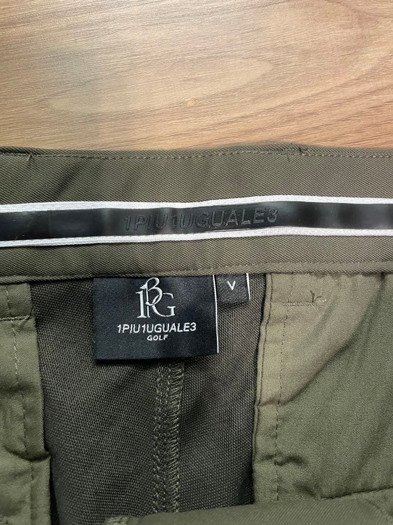 1piu1uguale3 golf パンツ　カーキ　サイズV relax