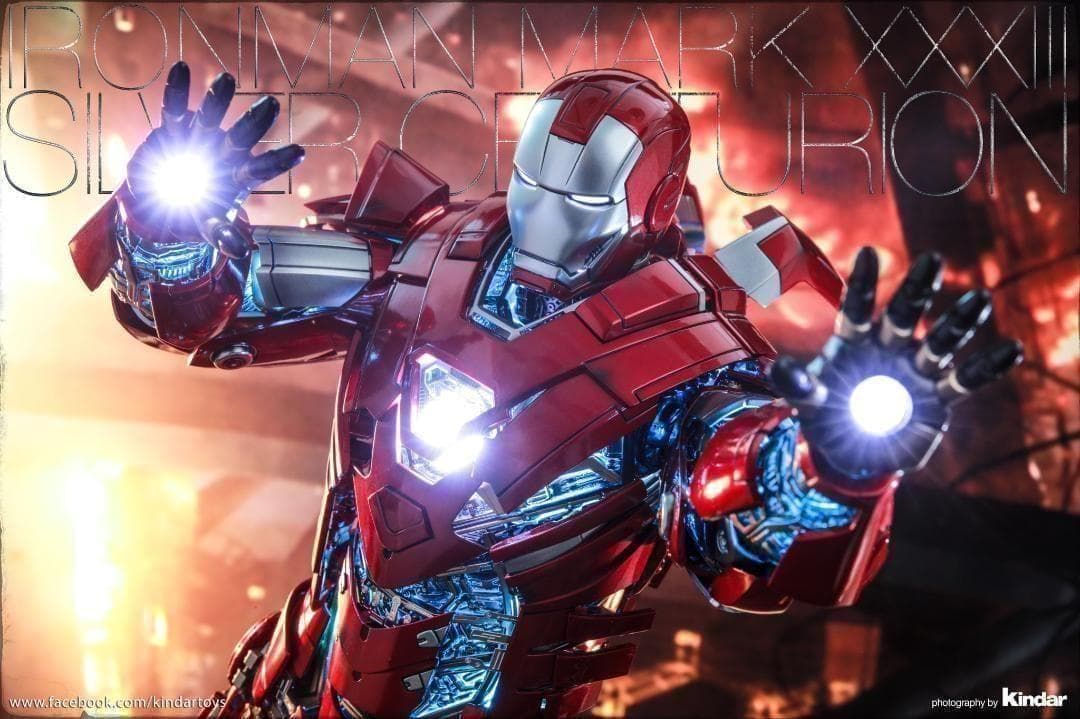 新品 ホットトイズ アイアンマン シルバーセンチュリオン アーマースーツアップ版