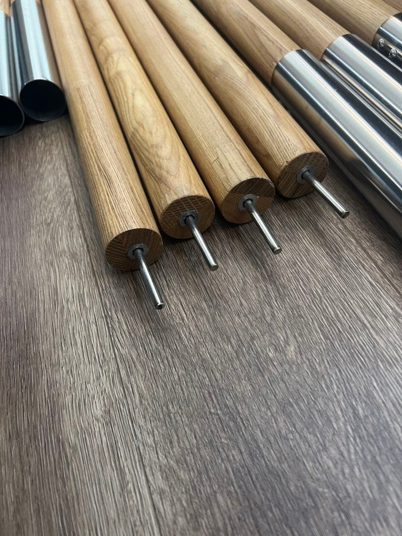 ウッドポール 4本セット 木製 タープ キャンプ アウトドア ノルディスク