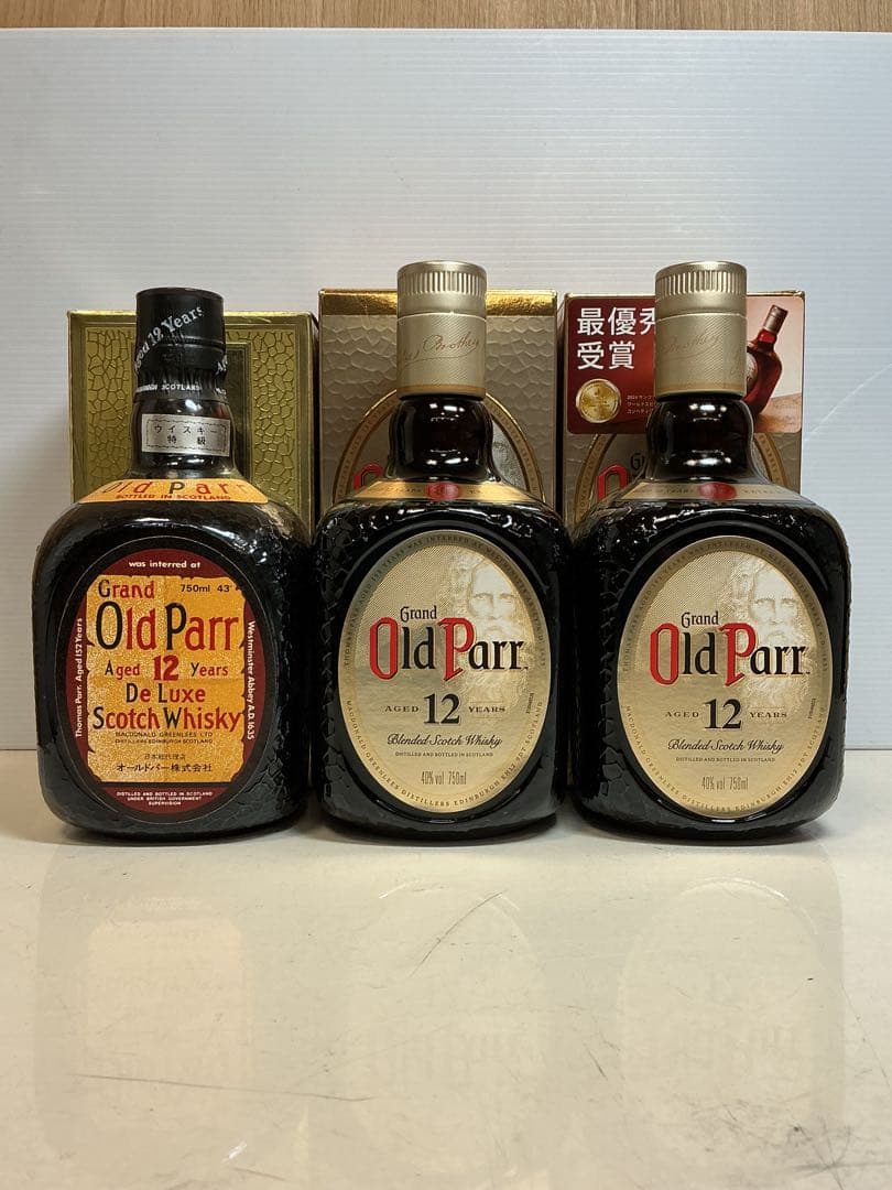 540［未開栓］Old Parr 12年 3本セット