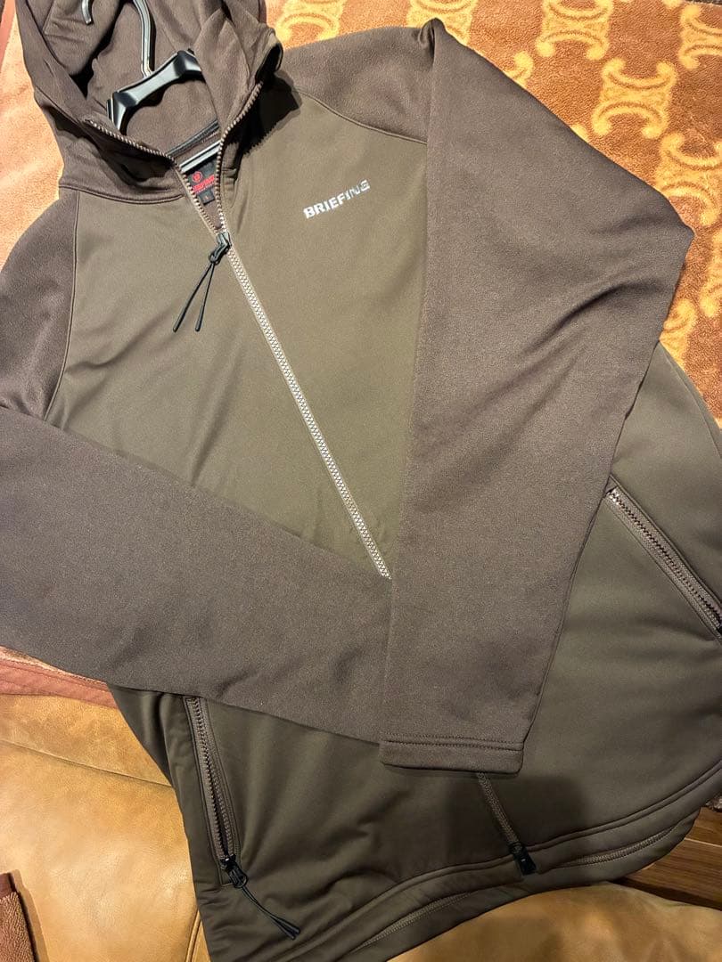 BRIEFING フード付きパーカージャケット　ブラウン