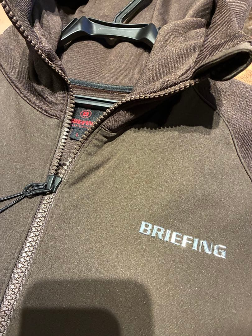 BRIEFING フード付きパーカージャケット　ブラウン