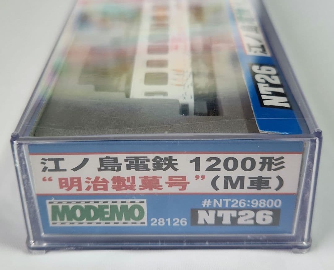 Nゲージ「江ノ島電鉄 1200形 -明治製菓号- (M車)」MODEMO