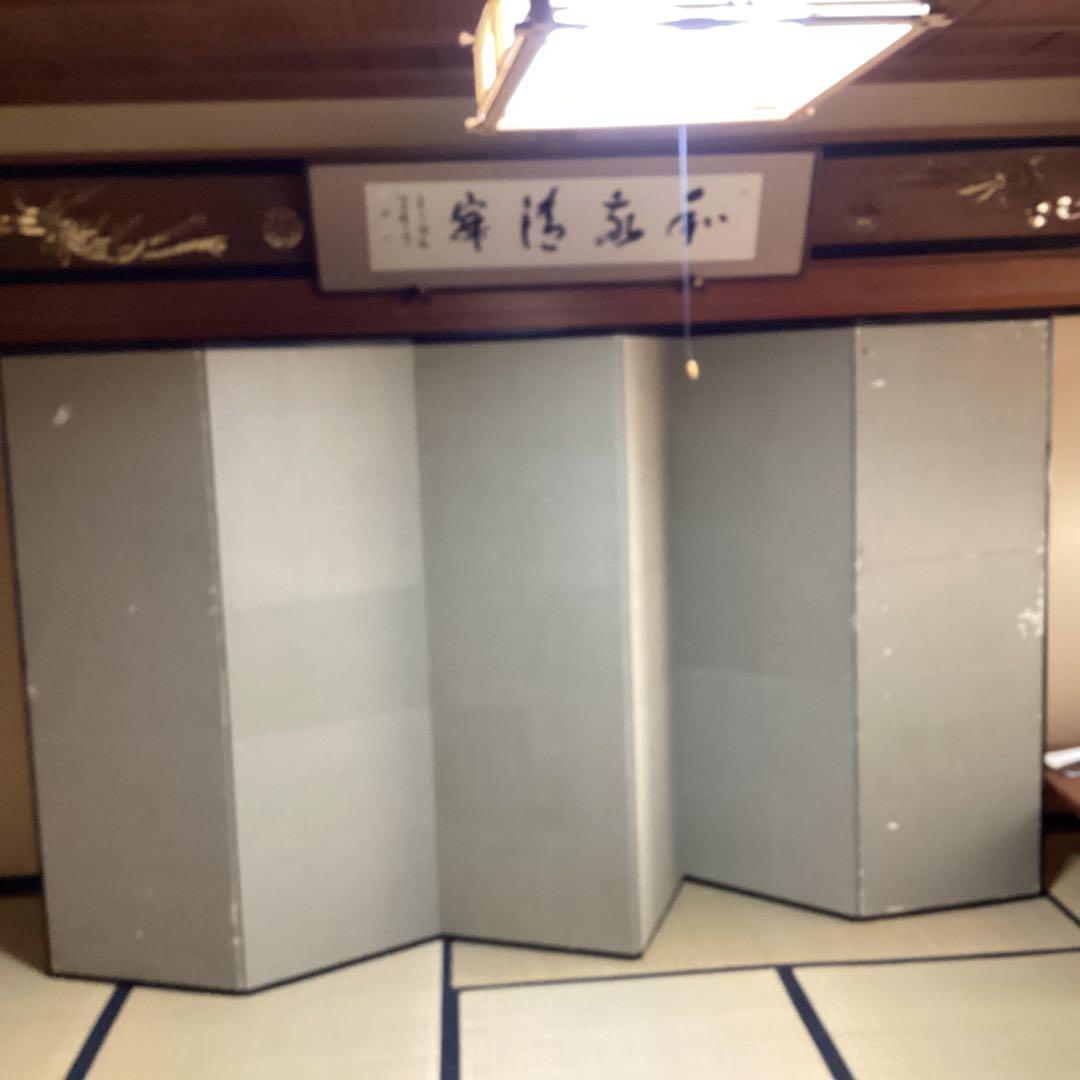 O-34日本の伝統的な屏風 子供遊びの図①六曲一双　パテーション水屋屏風としても