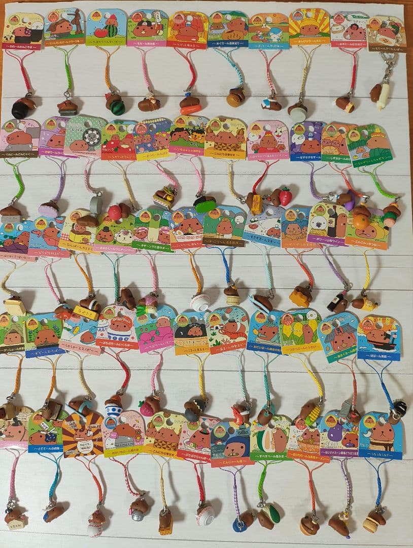 カピバラさん ご当地ストラップ ねつけ 根付け 54個