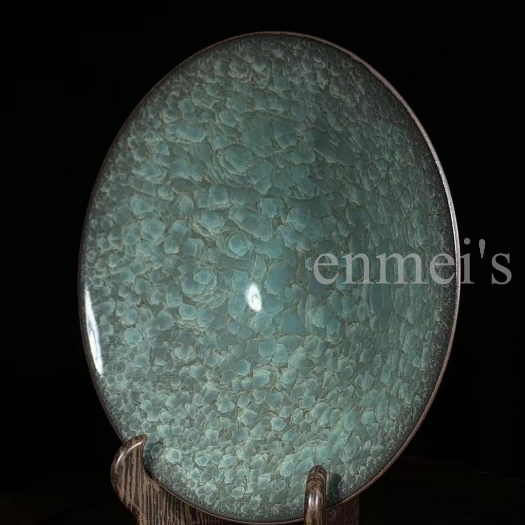 中国古美術・旧蔵品 宋代 官窑 冰裂纹斗笠碗（広口碗）・置物・茶道具・文房具