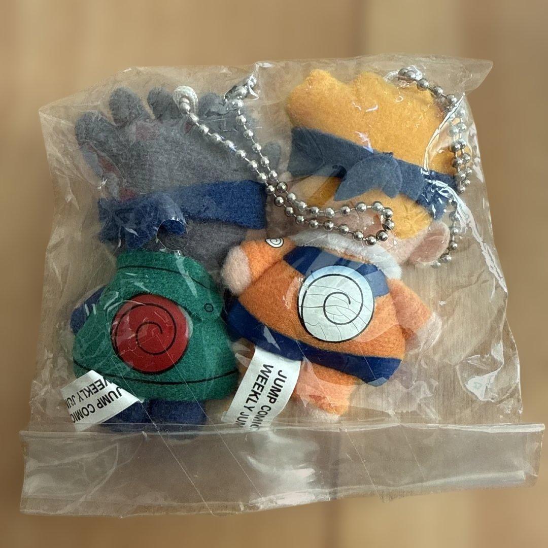 ナルト カカシ　ぬいぐるみキーホルダー 応募者全員サービス　公式額当てセット