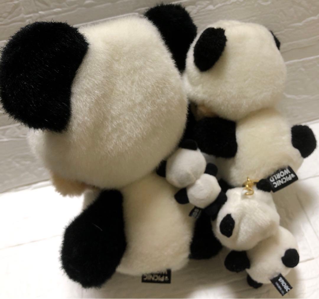 ピクニックワールド　さるパンダ被り物　4兄弟⁈