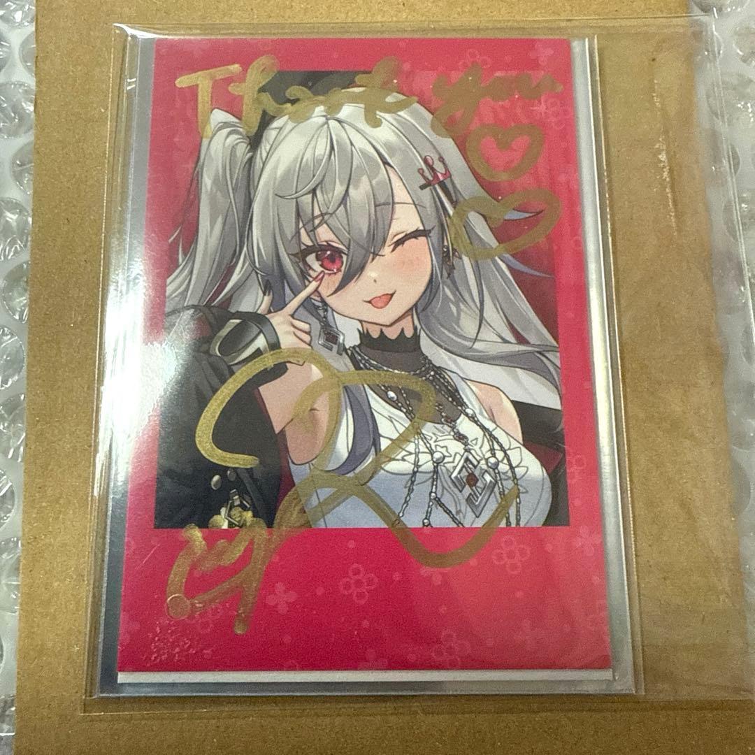 響咲リオナ 誕生日記念2025 ホロライブ 直筆サイン チェキ風カード