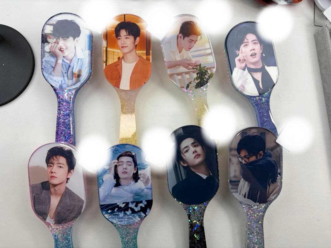 肖戦 超大レジンエアークッション付きヘアブラシ　12点セット❣️確認用0109