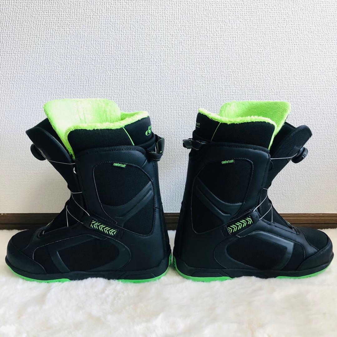 head STRIKE BOA スノーボードブーツ ブラック グリーン ボア