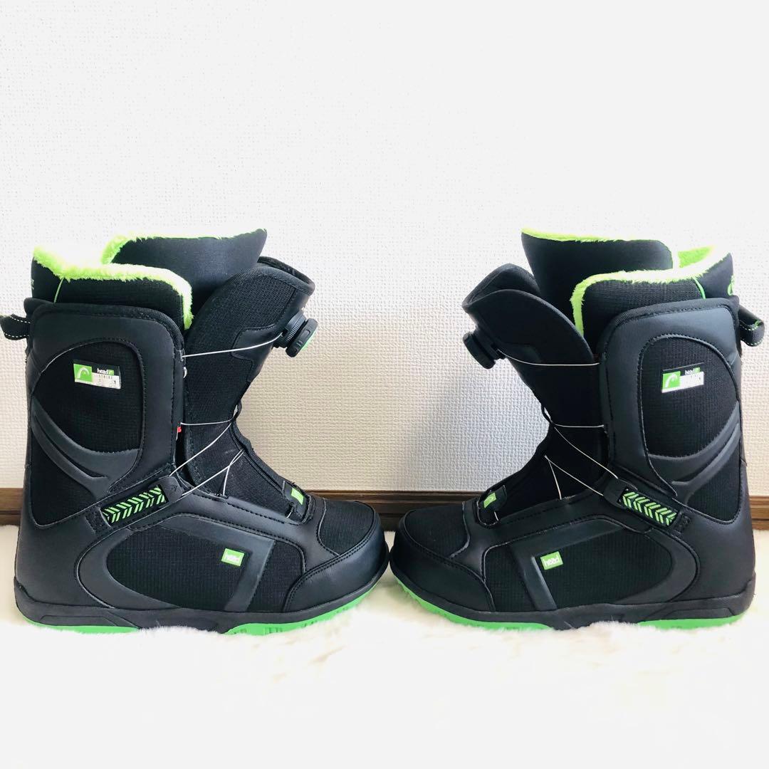 head STRIKE BOA スノーボードブーツ ブラック グリーン ボア