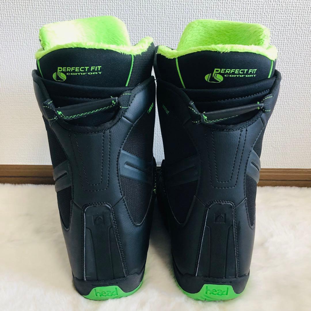 head STRIKE BOA スノーボードブーツ ブラック グリーン ボア