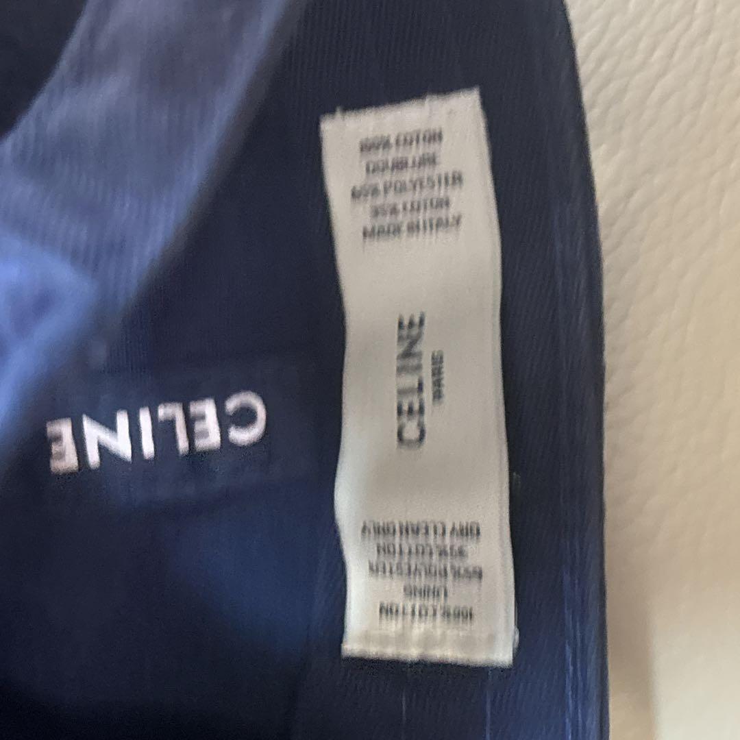 セリーヌ　CELINE Cロゴキャップ ネイビー