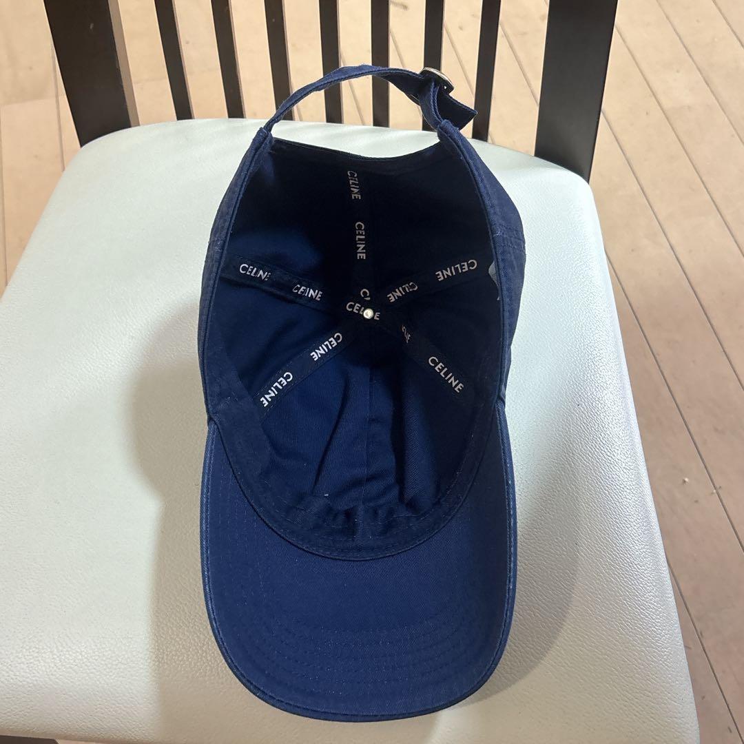 セリーヌ　CELINE Cロゴキャップ ネイビー