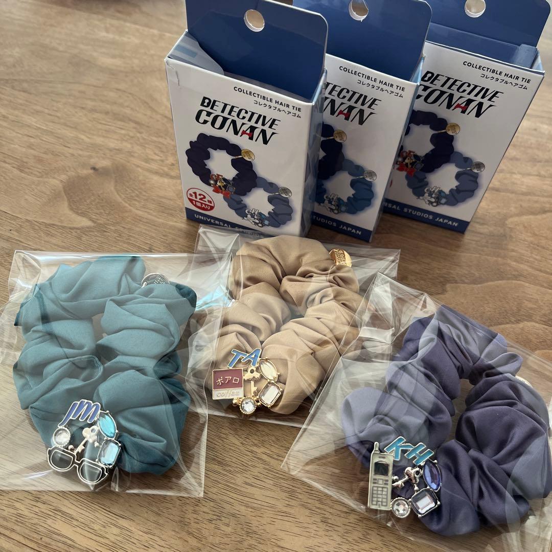 USJ 名探偵コナン　コレクタブルヘアゴム　安室透　松田陣平　萩原研二