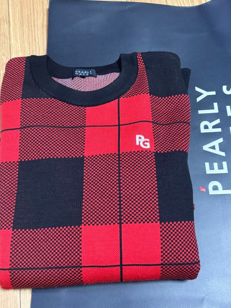 ★超美品超お洒落PEARLY GATES チェック柄セーター サイズ5
