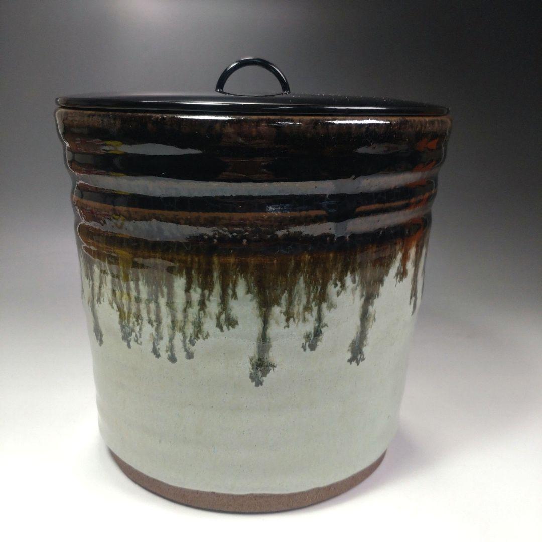 イ52 水指『朝鮮唐津一重口水指』『久右衛門造　共箱』茶道具