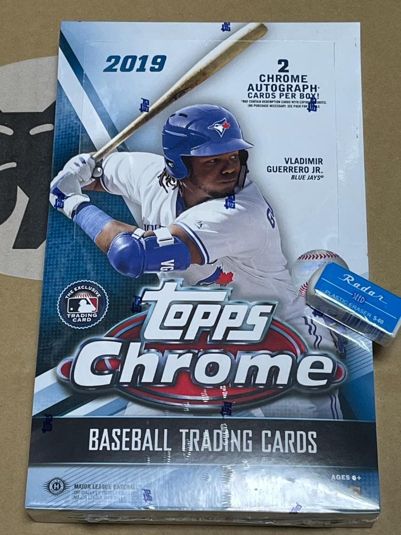 2019 Topps Chrome hobby box MLB選手の直筆サイン入