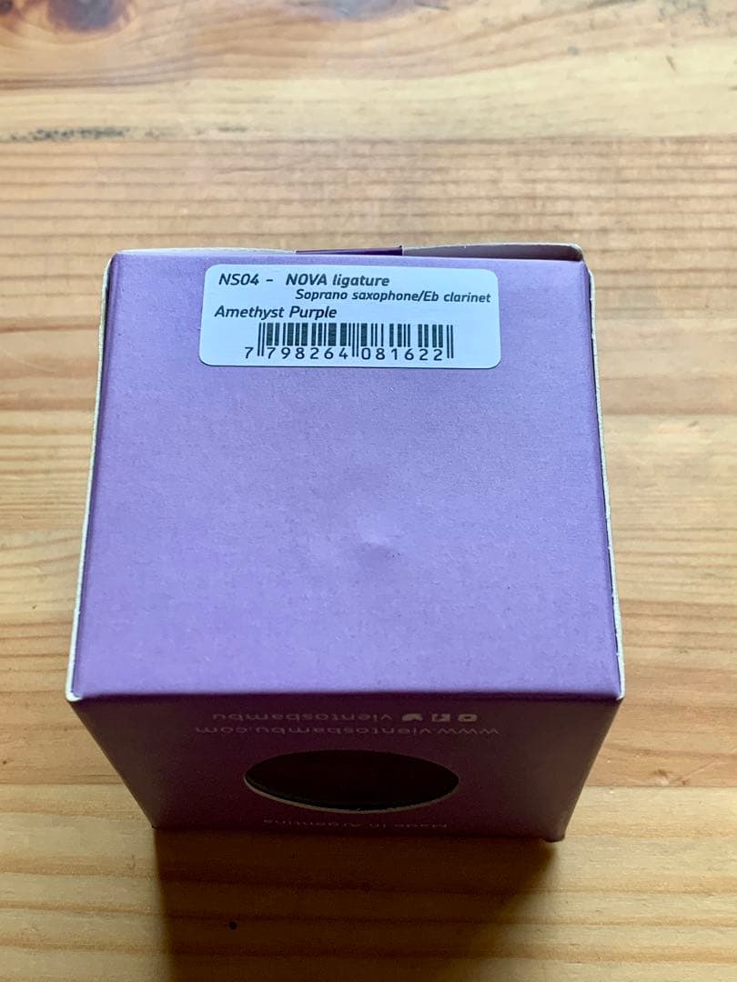 な*ん様 ソプラノサックス bambu NOVA ligature アメジストパ