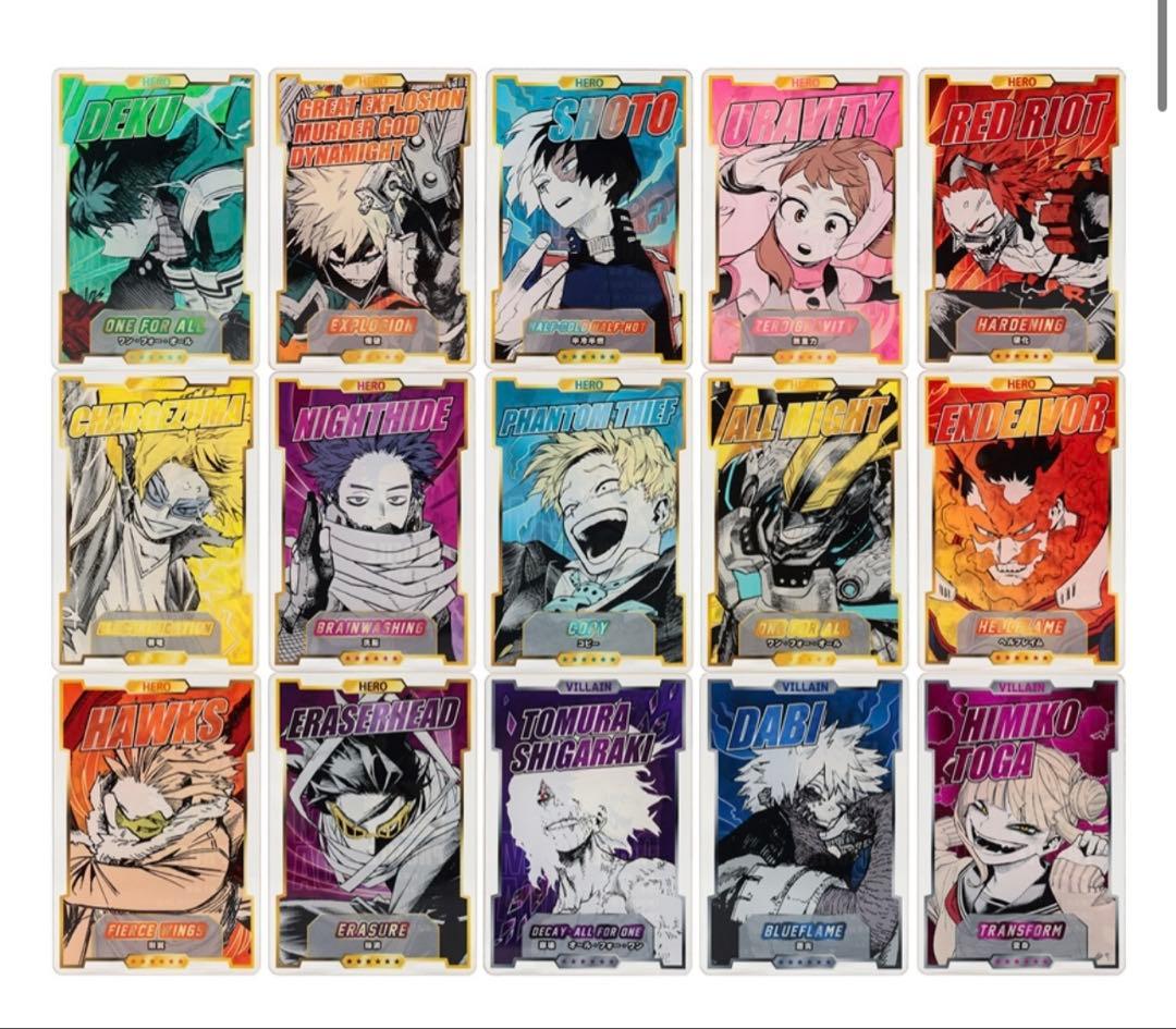 ヒロアカ　ステータスカードコレクション　13点　未開封　ジャンプフェスタ